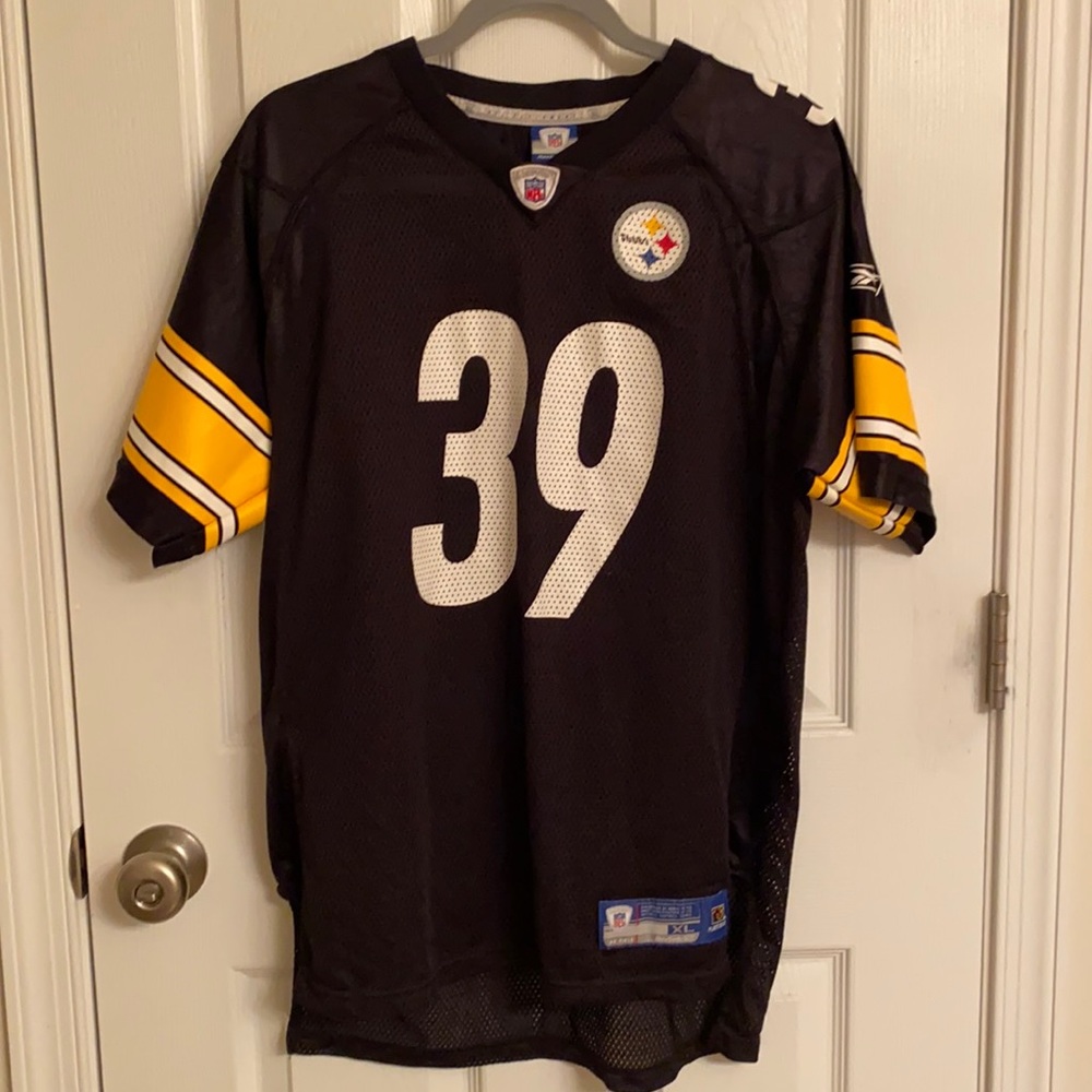Vintage NFL Pittsburgh Steelers On Field Black Youth Jersey #39 Parker 18-20
